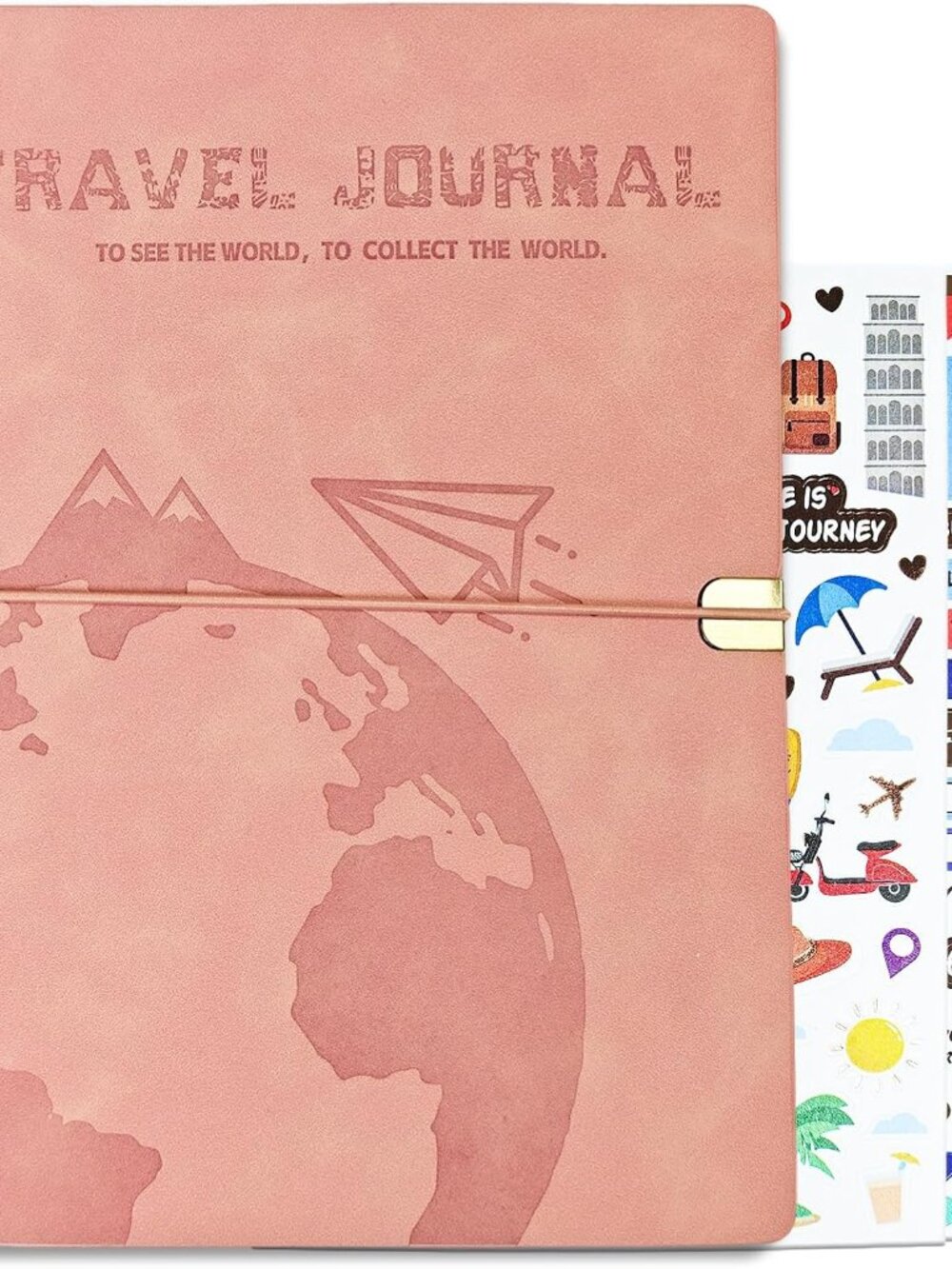 Travel Journal For Women Men, Leather Travel Scrapbook Notebook & Adventure Book